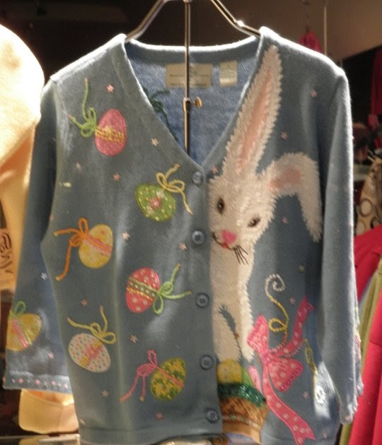 Catch Her in the Wry Christmas sweaters, Easter sweaters, they're all