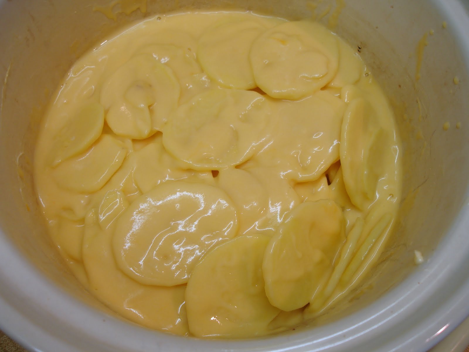 Sunshine Mom Slow Cooker Potatoes Au Gratin