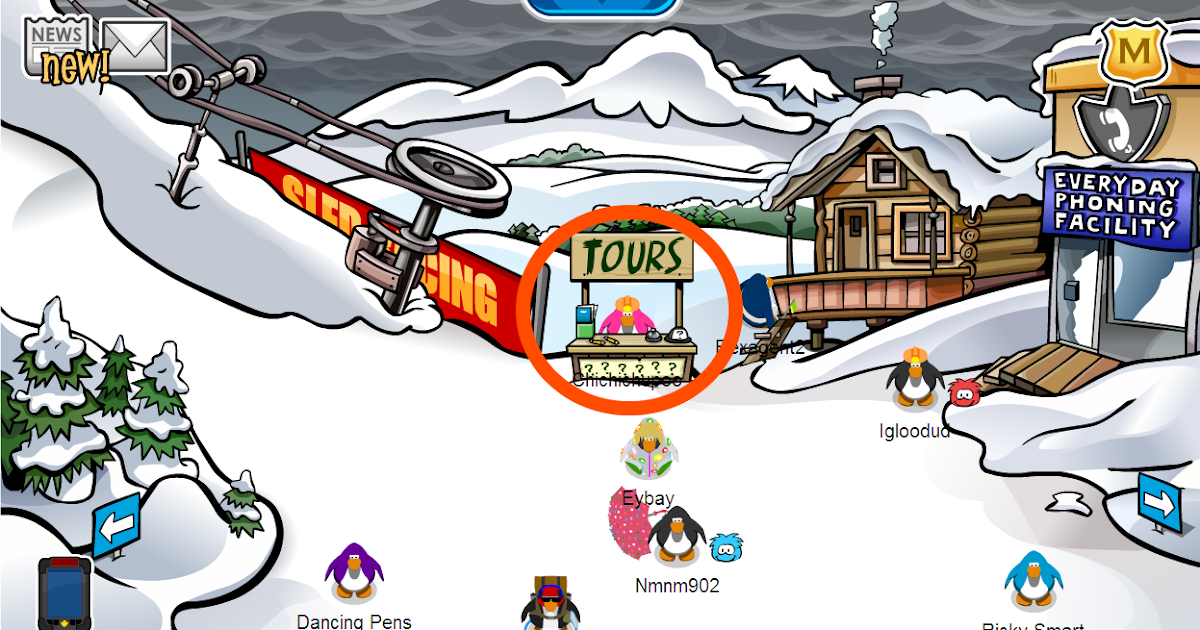 The Club Penguin Fire! How to a Tour Guide!
