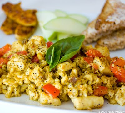 Fast Food Breakfast on Saffron Scented Tofu Scramble Breakfast All Day Ready2beat