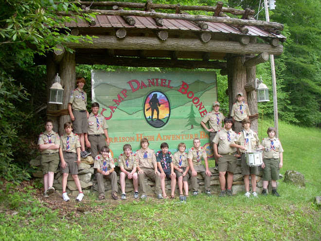 Troop 2 at Camp Daniel Boone, NC - June 2009