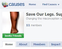 Facebook Cause: Save Our Legs/Support Men's Legwear