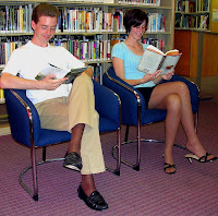 At the Library With Friends