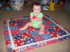 Autumn on her cowgirl quilt