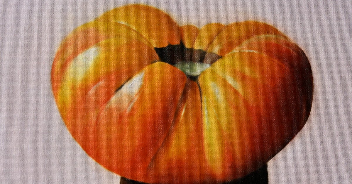 Drawings & Paintings by Jonathan Aller "Heirloom Tomato no.3"