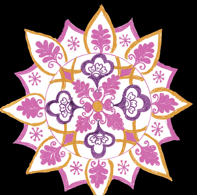 Rangoli Design for Floor Chittara Rangoli Pattern Designs for Sarees