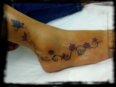 tatuagem no p�. Tatuagens para os pés