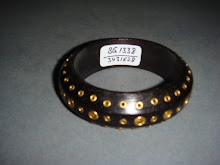 WOODEN BANGLES WITH BRASS