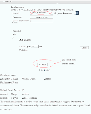Cara buat alamat email menggunakan nama sendiri memanfaatkan hosting