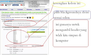 Cara membuat header blog dengan bantuan situs banner maker gratis