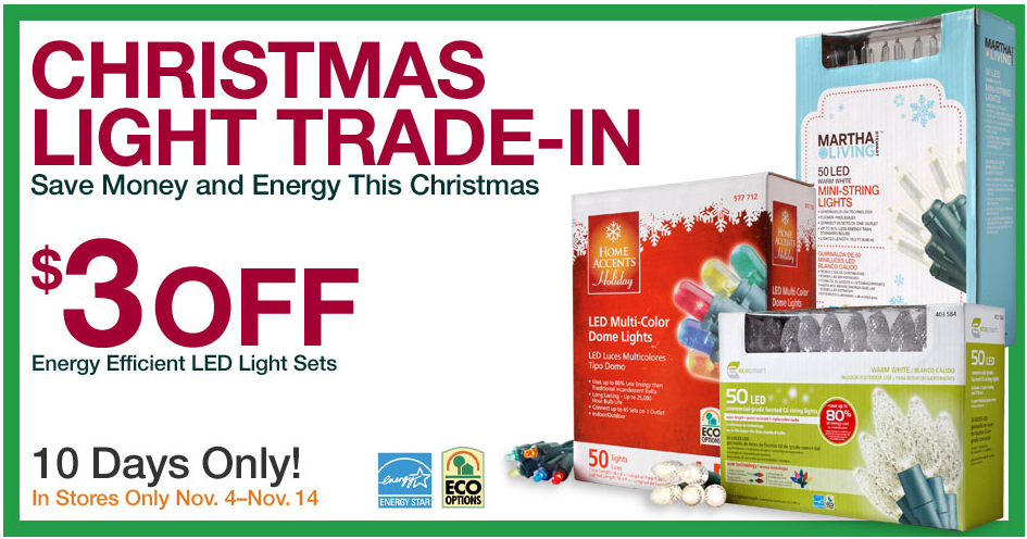 HOME DEPOT/LOWE'S: Trade-In Old Lights & Receive $3 Off New Lights HOME DEPOT/LOWE'S: Trade-In Old Lights & Receive $3 Off New Lights Coupon + More! - HOME DEPOT/LOWE'S: Trade-In Old Lights & Receive $3 Off New Lights