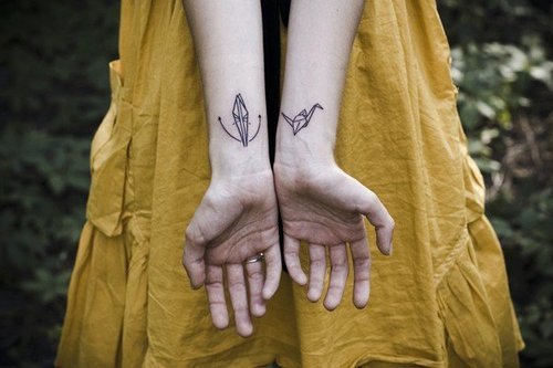Kissing Dove Tattoos