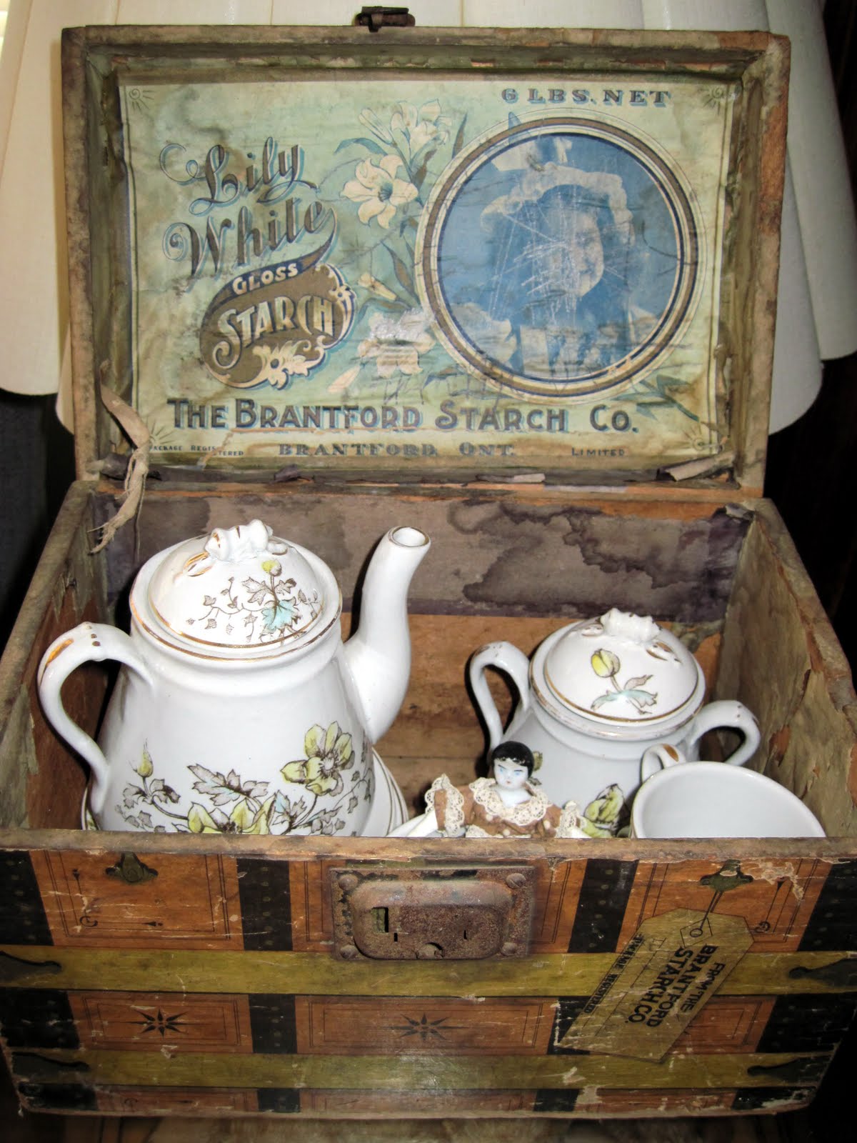 antique doll trunk