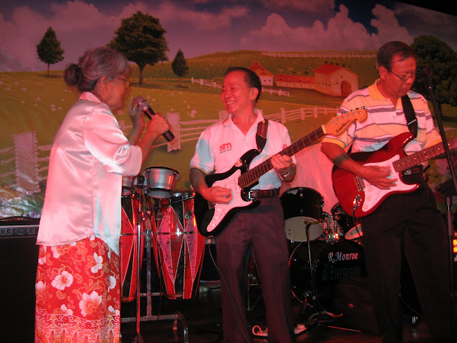 The Evergreen Band entertaining the Old folks