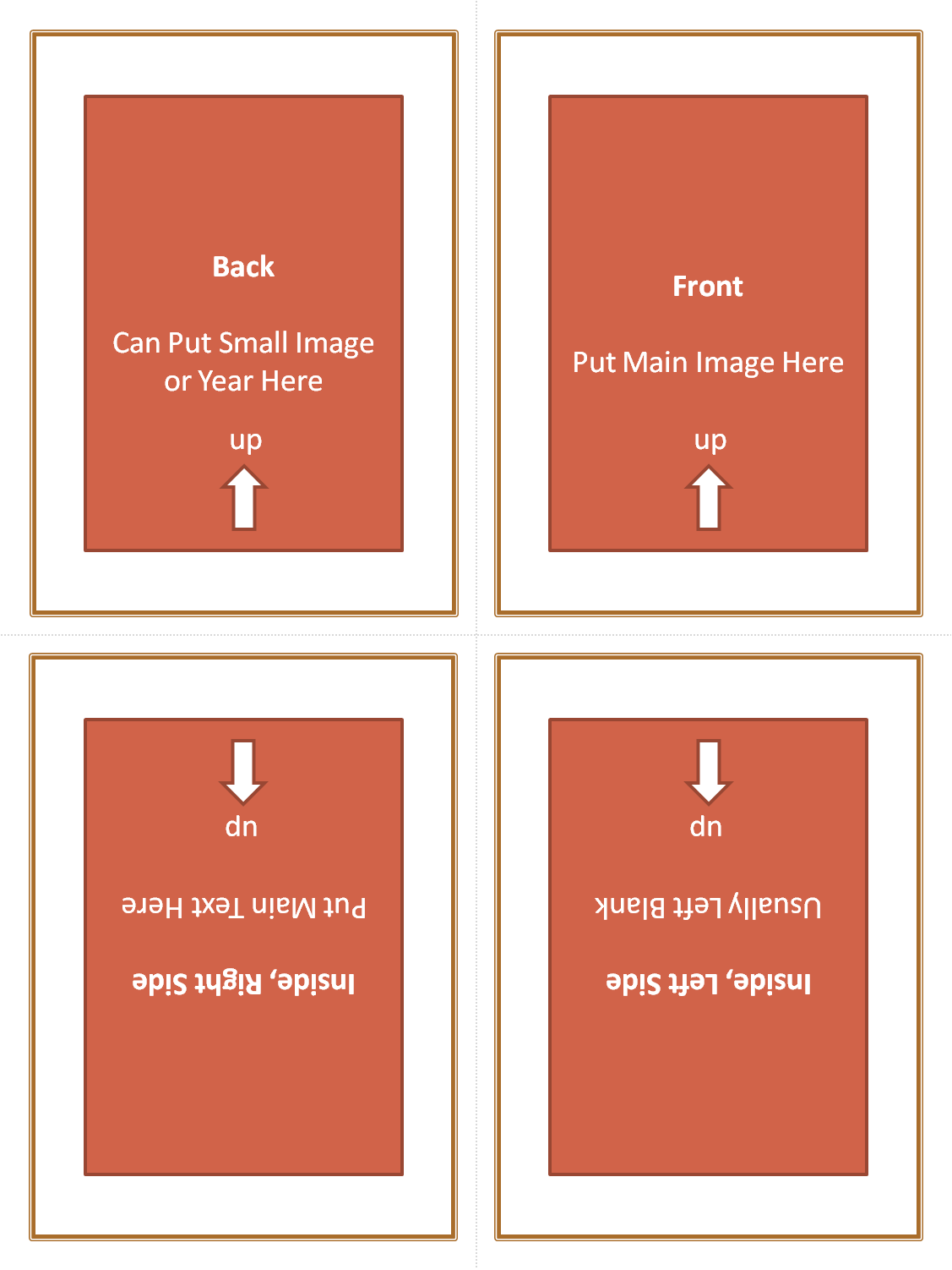 small greeting card template