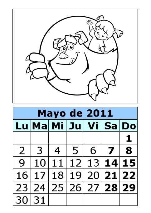 calendario 2011 para imprimir. calendario para imprimir y