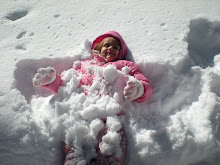 Valentine snow angel