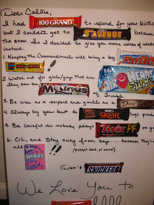 Our Creative Life: Make a Candy Bar Card