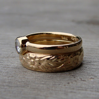 floral wedding band