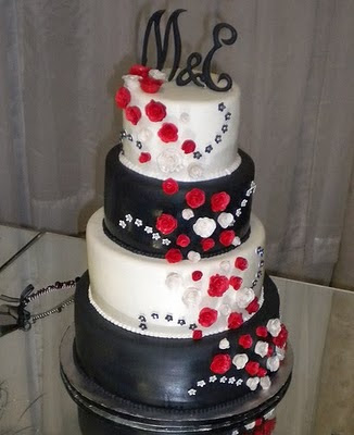 black squiggles and red roses from the twisted sifter