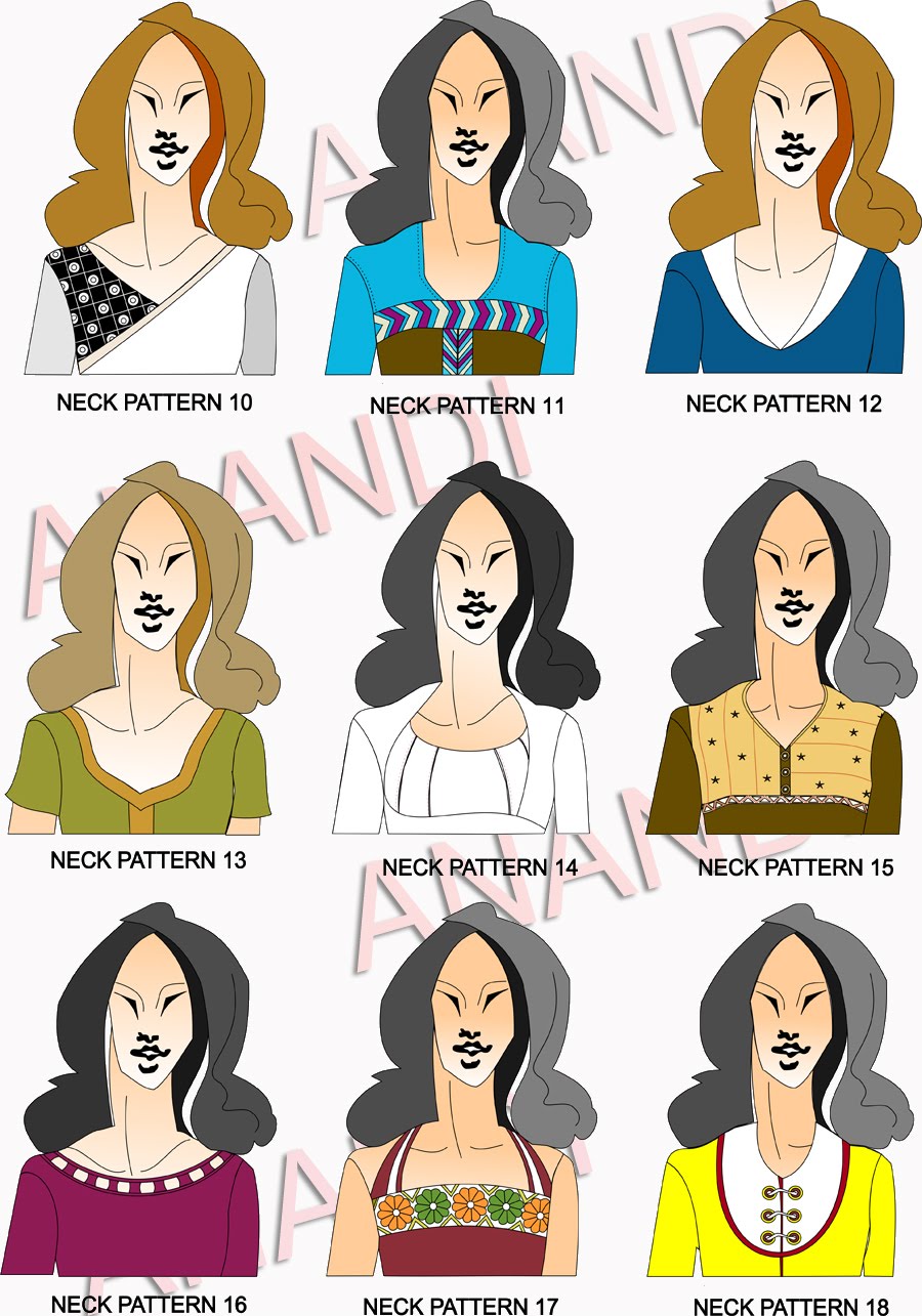 different neck patterns