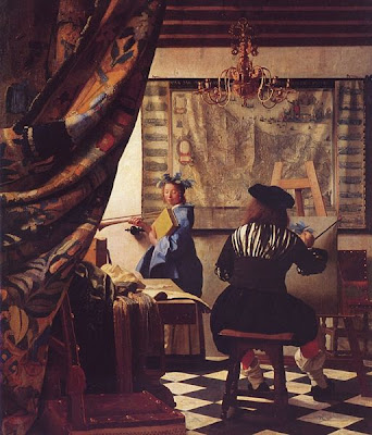 One of the largest paintings Vermeer ever painted, The Allegory of Painting 