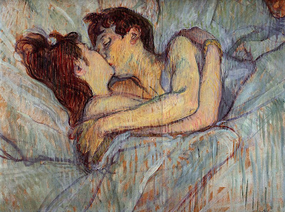desayuno Poll+Toulouse+Lautrec+In+Bed,+the+Kiss+1892