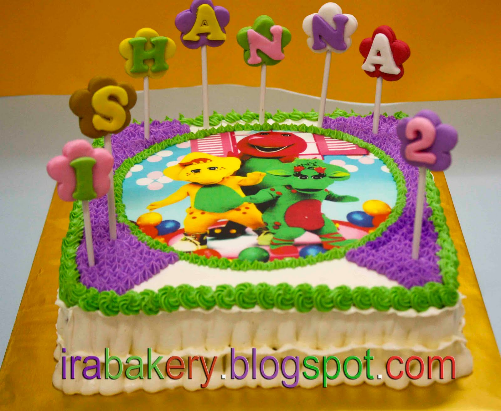 Barney Themed Cakes