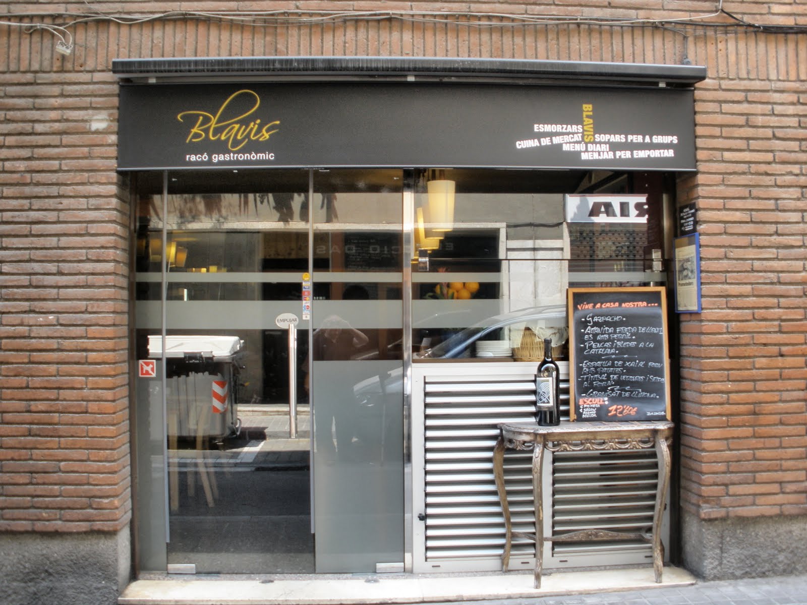 observación gastronómica BLAVIS.(Barcelona)