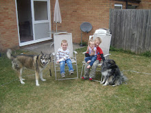 The kids and the dogs