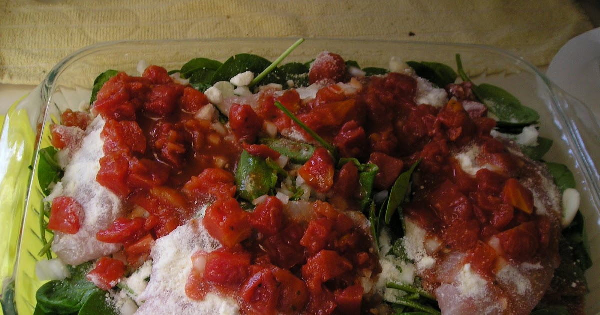 Baked Tilapia with Spinach and Tomatoes Edesia's Notebook