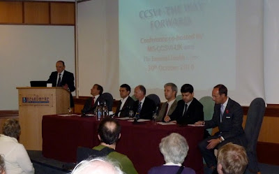 Ponentes en la Conferencia de la CCSVI celebrada en Glasgow el 29 y 30 de octubre de 2010