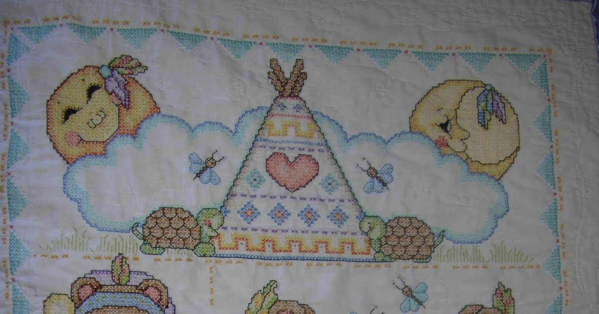 My Quilts Cross Stitch Baby Blanket