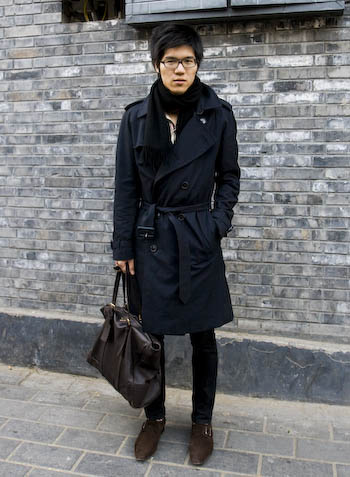 Black Trousers & Brown Leather Shoes ~ Straight Eye