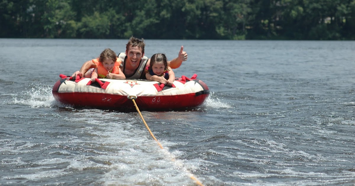 The Clarke Family Tubing on Lake PTC