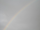 rainbow from my kitchen window