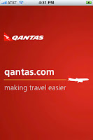 a red background with white text and a plane