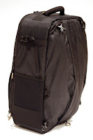 a black backpack with a star on it