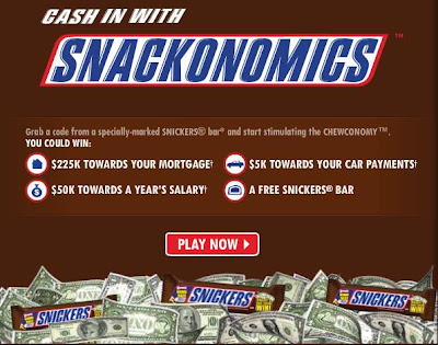 Snackonomics.snickers.com - Snackonomics snickers Collect & Win Sweepstakes