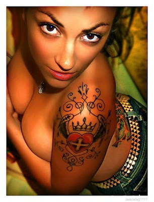 Whether you are the classic bad girl looking for a hot tattoo or the girl