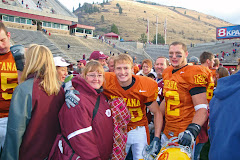 On the field after a great game.