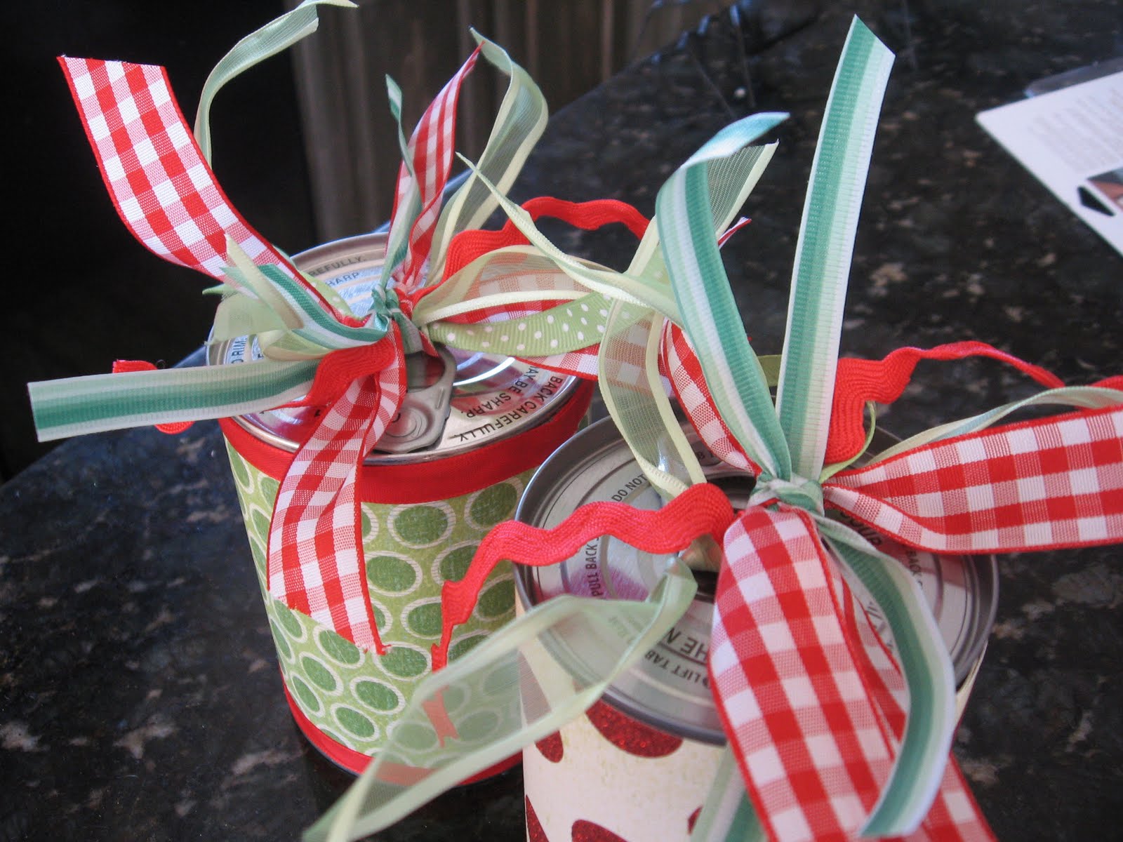 Christmas Pop Top Cans Blue Cricket Design