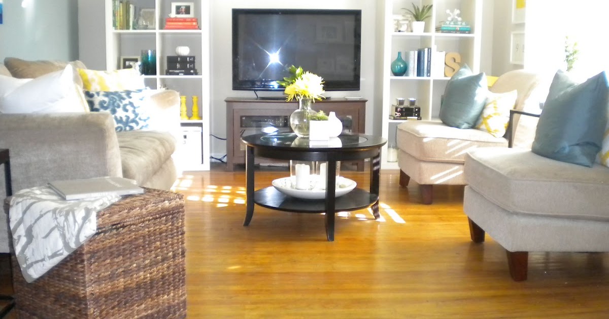 Organized, Yet Lived in Living Room Home Depot Center