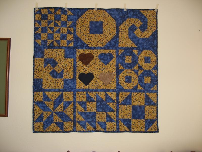 Qatar Quilt Guild Two Finished Focus Fabric Quilts