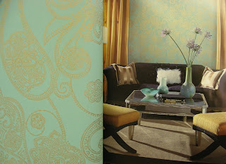 Teknicolors Paints: Wallpaper Designs by Candice Olson