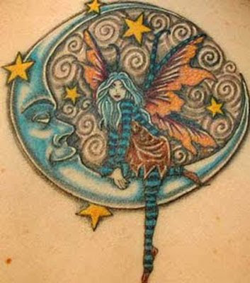 moon and star tattoo. Two Faced Sun Moon Tattoo Sleeve