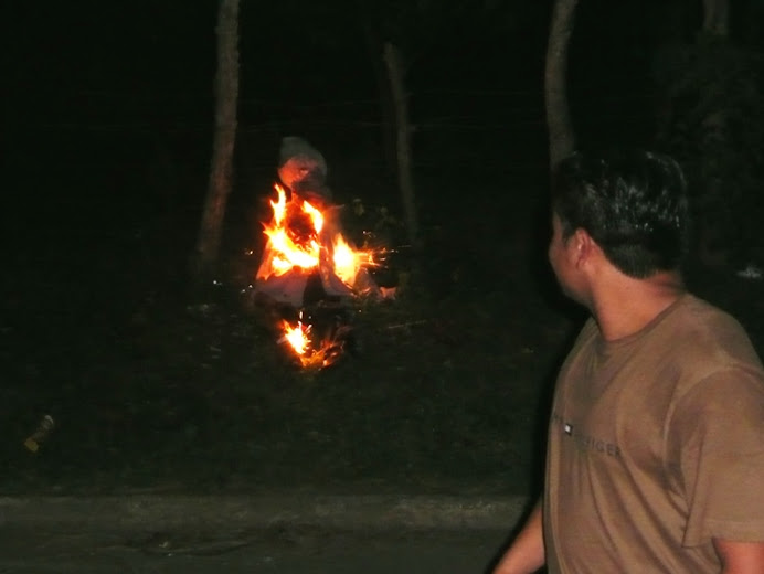 Burning El Viejo