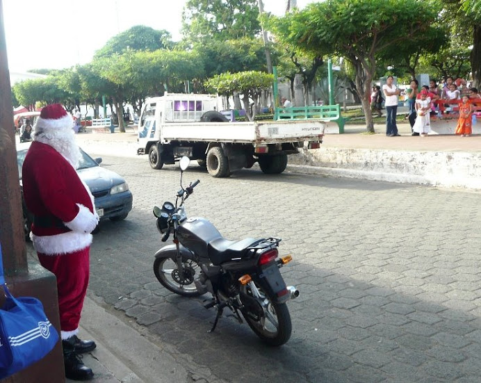 Santa on his break