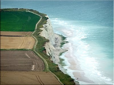 Costa normanda vista desde Cap-Blache-Nez