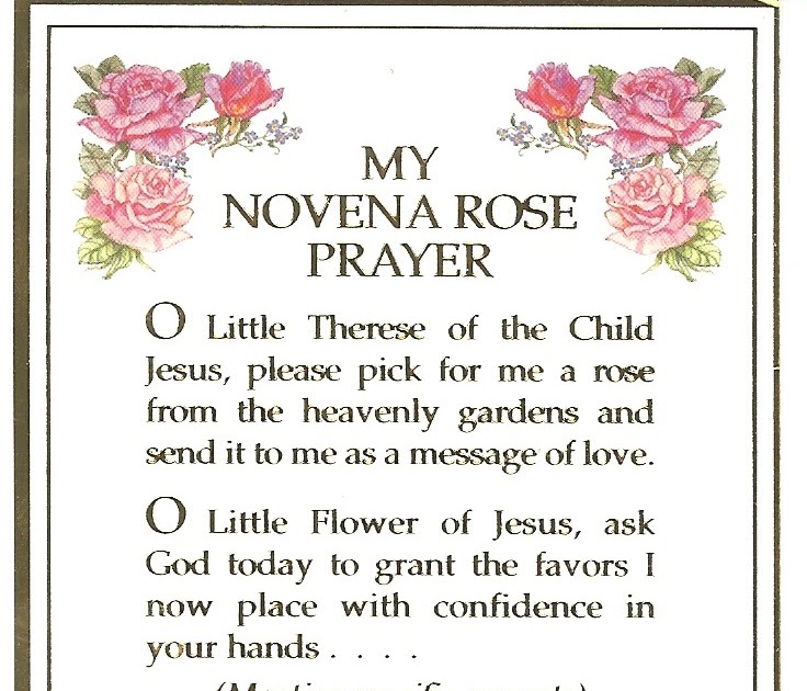 A Shower of Roses St. Therese